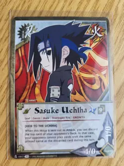 Naruto Sasuke Uchiha lot 4 cards CCG #1222, #963, #547, #1017 - Image 5