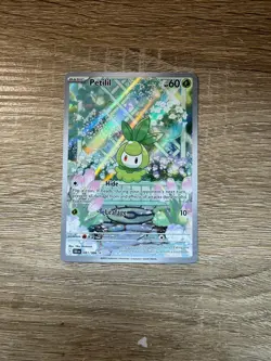 Pokemon TCG Petilil 091/086 Black Bolt Illustration Rare Holo Card NM - Image 2