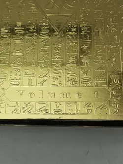 Yu-Gi-Oh! TCG Master Collection Volume 1 Gold Display Binder Case With Cards - Image 3