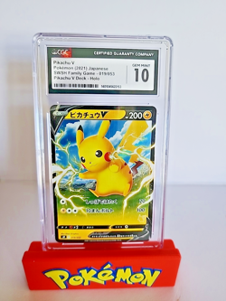 Pikachu V 019/053 Sh: Sword & Shield Family Pokemon Card Game Holo (Japanese) - Image 1