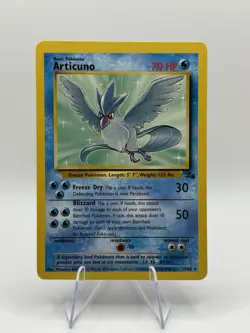 Pokemon TCG Fossil Legendary Birds 3 Card Lot Articuno Zapdos Moltres LP - Image 2
