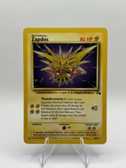 Pokemon TCG Fossil Legendary Birds 3 Card Lot Articuno Zapdos Moltres LP - Image 4