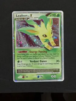 Pokemon TCG Leafeon LV.X Holo Rare Card Majestic Dawn 99/100 - Image 1