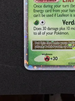 Pokemon TCG Leafeon LV.X Holo Rare Card Majestic Dawn 99/100 - Image 4