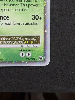 Pokemon TCG Leafeon LV.X Holo Rare Card Majestic Dawn 99/100 - Image 5