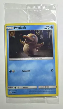 SEALED Psyduck SM199 Detective Pikachu Store Exclusive Promo Pokemon Card - Image 1