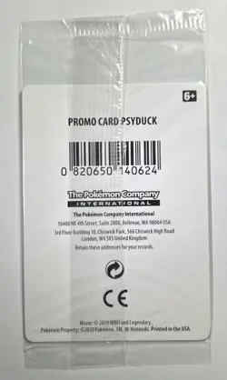 SEALED Psyduck SM199 Detective Pikachu Store Exclusive Promo Pokemon Card - Image 2