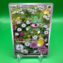 Fomantis 085/084 Pitch Black Full Art Holo Rare Pokemon Card - Image 1