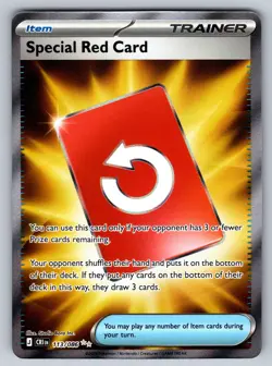 Special Red Card Holo Ultra Rare ME04: Chaos Rising 113/086 NM - Image 1