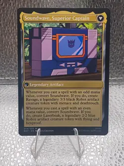 Magic The Gathering - Soundwave, Sonic Spy - Transformers 014/015 - Universus - Image 2