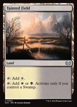 MTG Tainted Field ** Duskmourn: House of Horror Commander ** English - Image 1