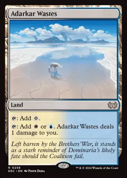 MTG Adarkar Wastes ** Duskmourn: House of Horror Commander ** English - Image 1