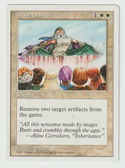Magic the Gathering MTG Fifth Edition (5th) Dust to Dust White Uncommon LP - Image 1