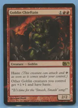 MTG: M12: Goblin Chieftain - Image 1