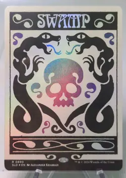 Swamp Foil Secret Lair AlienAuroras/Deathburger 890 Bonus Card - Image 1
