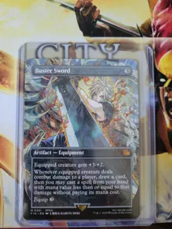 Buster Sword Final Fantasy MTG NM Borderless Non-Foil - Image 1