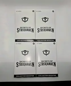 Magic The Gathering Secrets of Strixhaven Collector Booster Pack Lot of 4 SEALED - Image 1