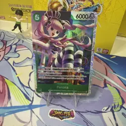 One Piece CCG The Azure Sea's Seven Perona OP14-033 SR Foil Mint - Image 1