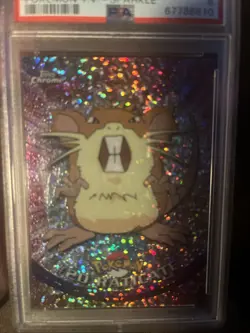 Topps 2000 Chrome Pokemon T.V. #20 Raticate Sparkle Psa 6 - Image 2