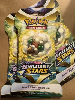 Pokemon Sword & Shield Brilliant Stars Booster Pack 10 Cards English - Image 1