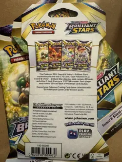 Pokemon Sword & Shield Brilliant Stars Booster Pack 10 Cards English - Image 2