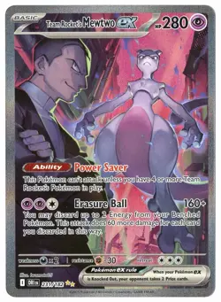 Pokemon Destined Rivals - Team Rocket's Mewtwo EX 231/182 SIR (MINT) - Image 3