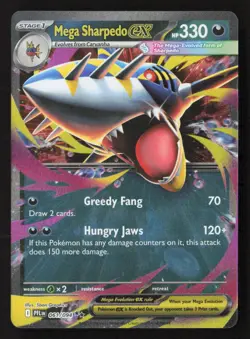 Mega Sharpedo ex Double Rare Holo PFL 061/094 NM Pokemon TCG - Image 1