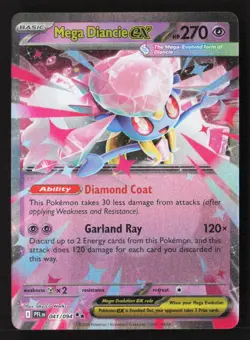 Mega Diancie ex Double Rare Holofoil PFL 041/094 NM Pokemon TCG - Image 1