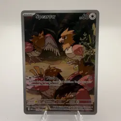Pokemon TCG Spearow 151/132 Mega Evolution Illustration Rare Near Mint Condition - Image 1