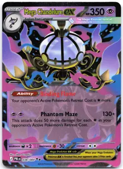 Mega Chandelure ex 038/084 Holo Pitch Black - Image 1