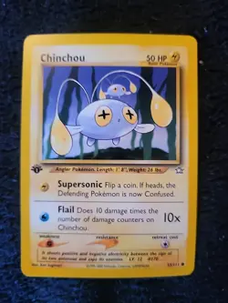Chinchou 55/111 1st Edition Pokemon Neo Genesis NM - Image 1