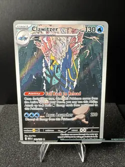 2025 Pokemon Clawitzer 141/132 Me01: Mega Evolution Holo Illustration Rare NM - Image 1