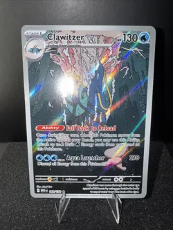 2025 Pokemon Clawitzer 141/132 Me01: Mega Evolution Holo Illustration Rare NM - Image 2