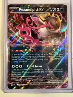 Pokemon Fezandipity ex 142/217 Ascending Heroes English NM Pack To Sleeve Pulled - Image 1