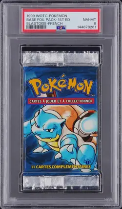 Pokemon Booster Tortank Base Set Edition 1 PSA 8 New Sealed NM-MT 🇫🇷🔥 - Image 3