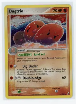 Pokemon TCG - Dugtrio 5/100 - EX Crystal Guardians - Cosmo Holo - Image 1