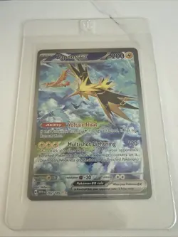 Pokemon TCG Zapdos EX 202/165 Scarlet Violet 151 Special Illustration Rare - Image 1
