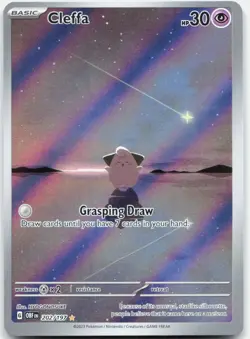 Pokemon TCG Cleffa 202/197 SV03: Obsidian Flames 2023 NM - Image 1