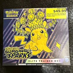 Pokemon TCG Scarlet & Violet—Surging Sparks Elite Trainer Box Pikachu 2024 EN - Image 1