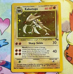 Wizards of the Coast Kabutops 9/62 Fossil Holo Rare Unlimited English 1999 NM - Image 1