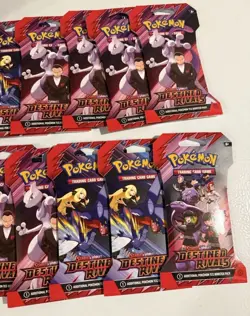 Pokemon Scarlet & Violet: Destined Rivals Sleeved Booster Pack lot of 10 - Image 3