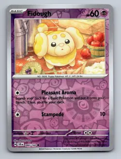 Fidough 66/142 Common Stellar Crown Pokemon Near Mint Reverse Holo - Image 1