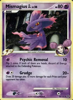Mismagius GL 10/111 Holo Rare Rising Rivals Pokemon Lightly Played - Image 1