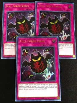 Yugioh Full Force Virus LCKC-EN049 1st Ultra x3 (NM) - Image 1