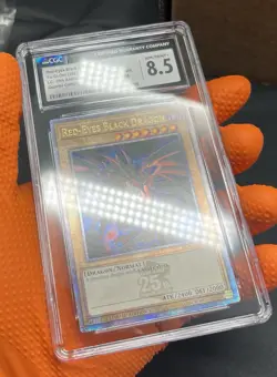 CGC 8.5 - Red Eyes Black Dragon LC01 Quarter Century Secret Rare Graded Yugioh - Image 5