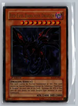 Red-Eyes Darkness Dragon SD1-EN001 Structure Deck: Dragon's Roar Yu-Gi-Oh 1 EdNM - Image 1