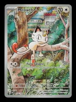 Pokemon Card Meowth 106/094 Phantasmal Flames PFL Holo Illustration Rare NM 2025 - Image 1