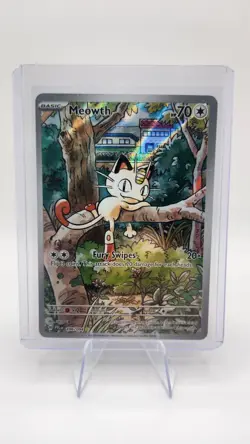 Meowth 2025 Pokemon Phantasmal Flames #106/094 Illustration Rare - Image 1