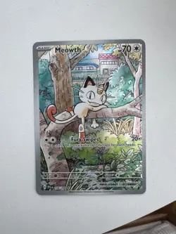 2025 Pokemon Phantasmal Flames Meowth Illustration Rare #106/094 - Image 1