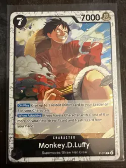 Monkey.D.Luffy P-075 One Piece Promotion Cards Foil - Image 1